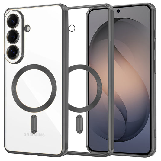 Husa MagSafe pentru Samsung Galaxy S26, Techsuit, Luxury Crystal, Neagra