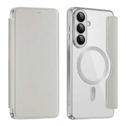 Husa MagSafe pentru Samsung Galaxy S26, Techsuit, SmartMag Book, Gri