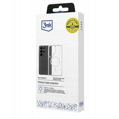 Husa MagSafe pentru Samsung Galaxy S26 Ultra S948, 3MK, Armor MagCase, Transparenta