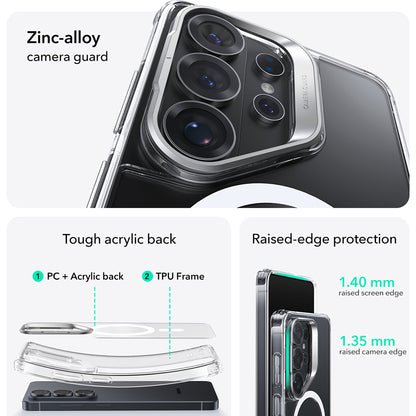 Husa MagSafe pentru Samsung Galaxy S26 Ultra, ESR, Classic Hybrid Kickstand, Transparenta