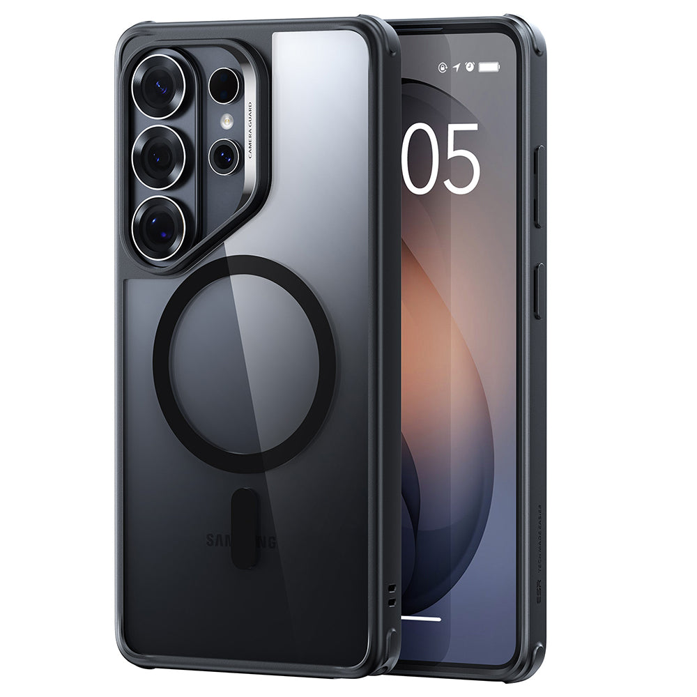 Husa MagSafe pentru Samsung Galaxy S26 Ultra, ESR, Classic Hybrid, Neagra Transparenta