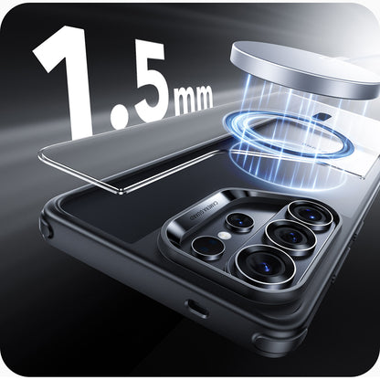 Husa MagSafe pentru Samsung Galaxy S26 Ultra, ESR, Classic Hybrid, Neagra Transparenta