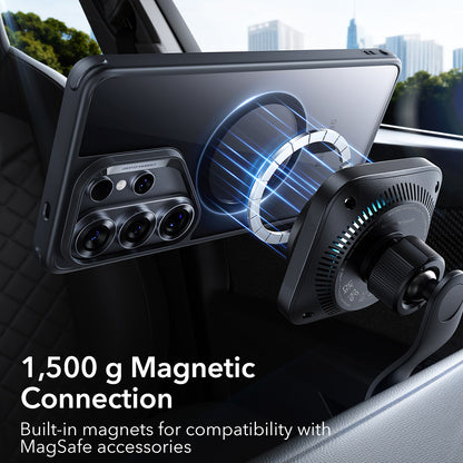 Husa MagSafe pentru Samsung Galaxy S26 Ultra, ESR, Classic Hybrid, Neagra Transparenta