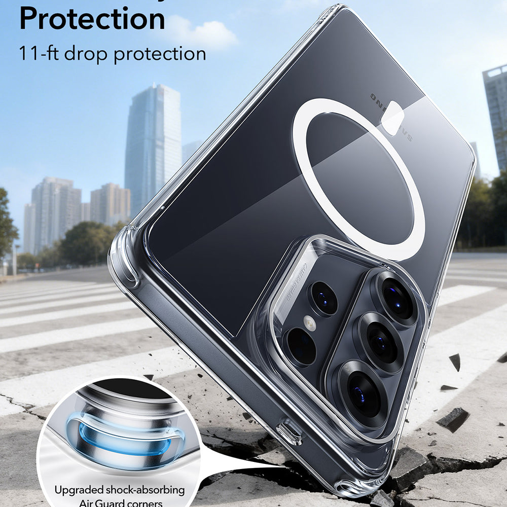 Husa MagSafe pentru Samsung Galaxy S26 Ultra, ESR, Classic Hybrid, Transparenta