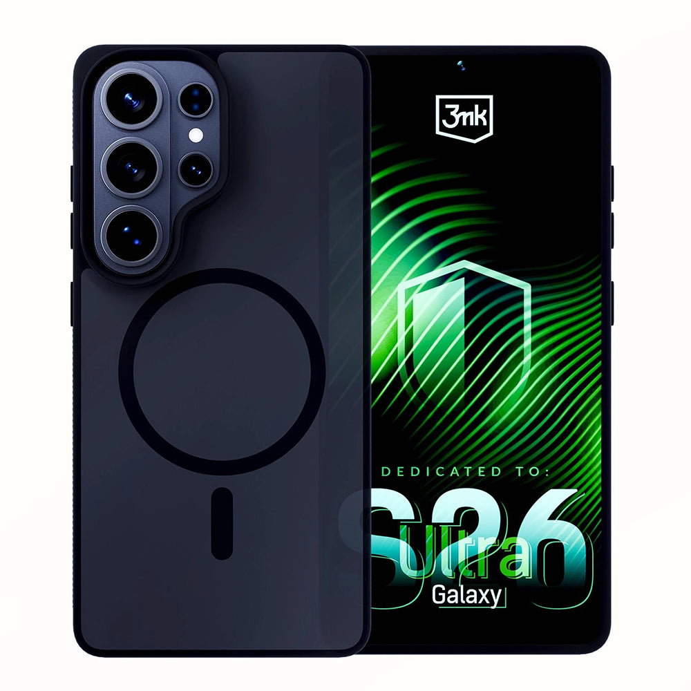 Husa MagSafe pentru Samsung Galaxy S26 Ultra S948, 3MK, Smoke MagCase, Gri