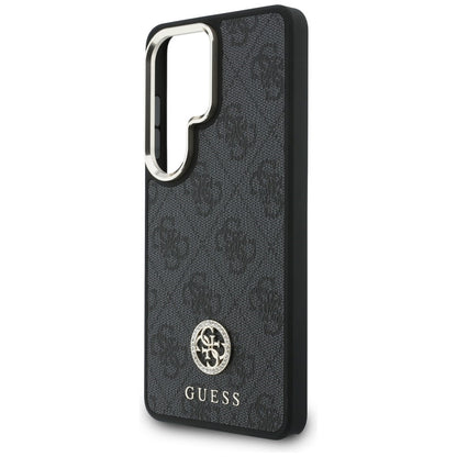 Husa MagSafe pentru Samsung Galaxy S26 Ultra S948, GUESS, 4G Big Rhinestone Triangle Strap, Neagra