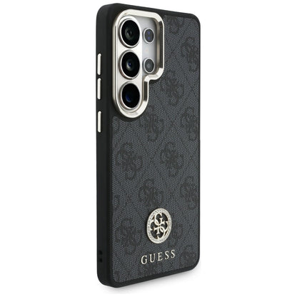 Husa MagSafe pentru Samsung Galaxy S26 Ultra S948, GUESS, 4G Big Rhinestone Triangle Strap, Neagra