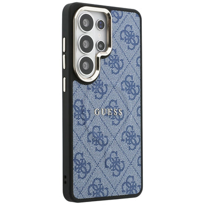 Husa MagSafe pentru Samsung Galaxy S26 Ultra S948, Guess, 4G Embossed Ring, Albastra