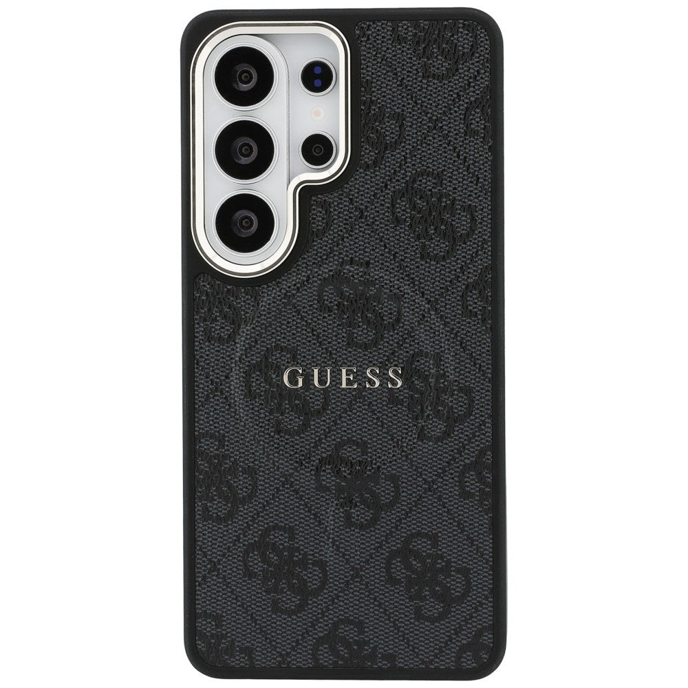 Husa MagSafe pentru Samsung Galaxy S26 Ultra S948, Guess, 4G Embossed Ring, Neagra