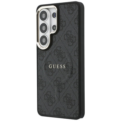 Husa MagSafe pentru Samsung Galaxy S26 Ultra S948, Guess, 4G Embossed Ring, Neagra