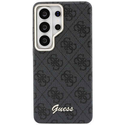 Husa MagSafe pentru Samsung Galaxy S26 Ultra S948, Guess, 4G Script Logo, Neagra