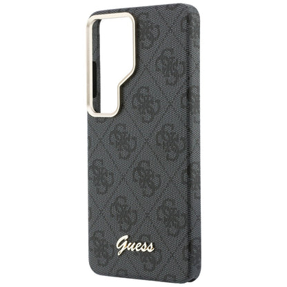Husa MagSafe pentru Samsung Galaxy S26 Ultra S948, Guess, 4G Script Logo, Neagra