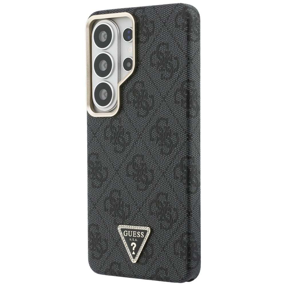 Husa MagSafe pentru Samsung Galaxy S26 Ultra S948, Guess, 4G Triangle Logo, Neagra