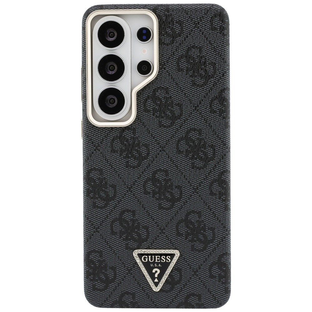 Husa MagSafe pentru Samsung Galaxy S26 Ultra S948, Guess, 4G Triangle Logo, Neagra