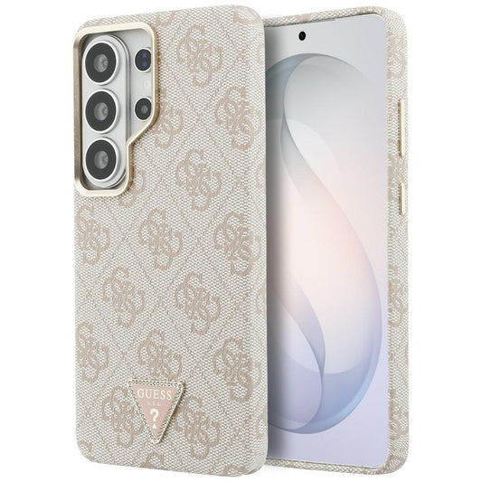 Husa MagSafe pentru Samsung Galaxy S26 Ultra S948, Guess, 4G Triangle Logo, Roz