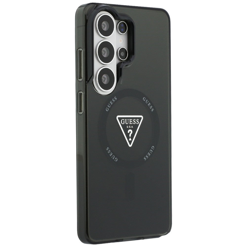 Husa MagSafe pentru Samsung Galaxy S26 Ultra S948, Guess, IML Gradient Triangle Logo, Neagra
