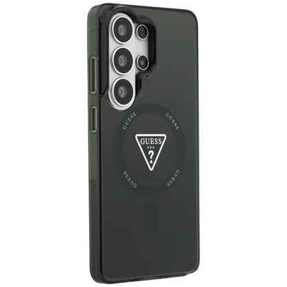Husa MagSafe pentru Samsung Galaxy S26 Ultra S948, Guess, IML Gradient Triangle Logo, Neagra