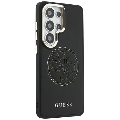 Husa MagSafe pentru Samsung Galaxy S26 Ultra S948, Guess, Perforated Logo, Neagra