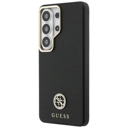 Husa MagSafe pentru Samsung Galaxy S26 Ultra S948, Guess, Rhinestone Round Logo, Neagra