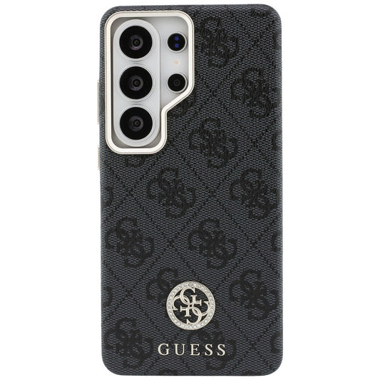 Husa MagSafe pentru Samsung Galaxy S26 Ultra S948, Guess, Strass Round Logo, Neagra