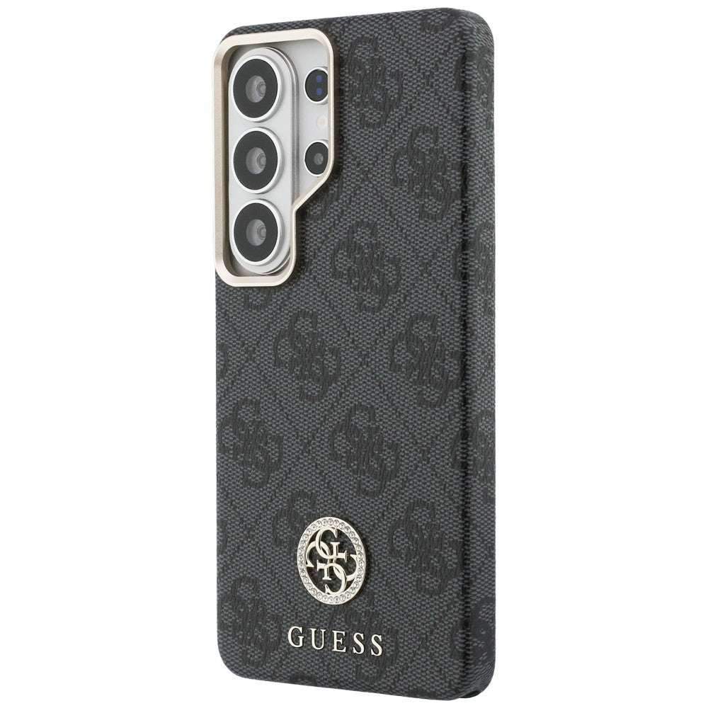 Husa MagSafe pentru Samsung Galaxy S26 Ultra S948, Guess, Strass Round Logo, Neagra