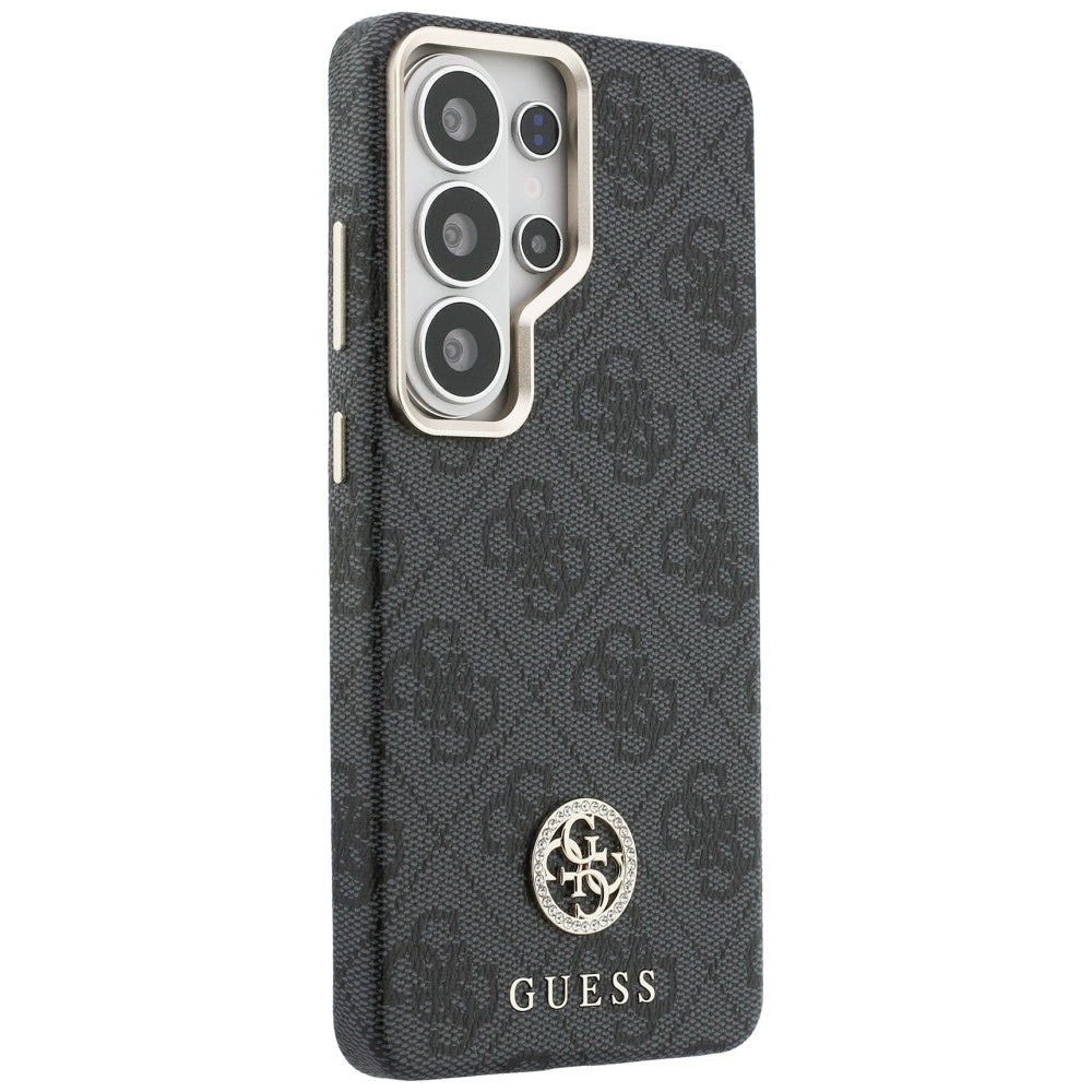 Husa MagSafe pentru Samsung Galaxy S26 Ultra S948, Guess, Strass Round Logo, Neagra