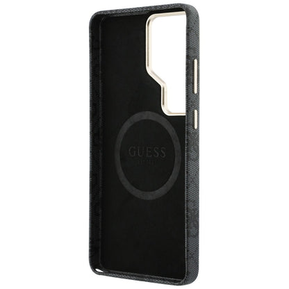 Husa MagSafe pentru Samsung Galaxy S26 Ultra S948, Guess, Strass Round Logo, Neagra