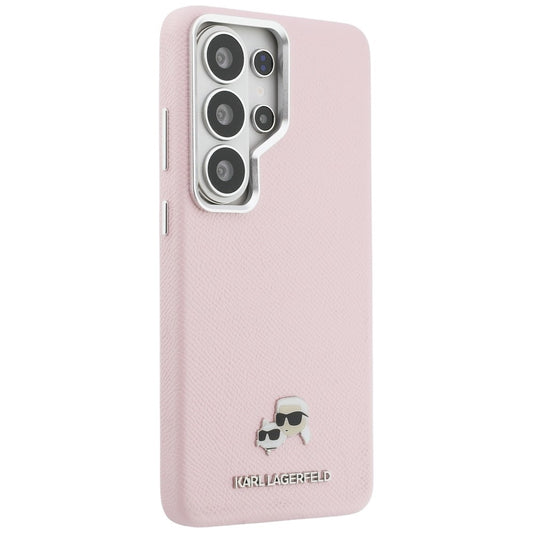 Husa MagSafe pentru Samsung Galaxy S26 Ultra S948, Karl Lagerfeld, Karl & Choupette Head's Pin, Roz