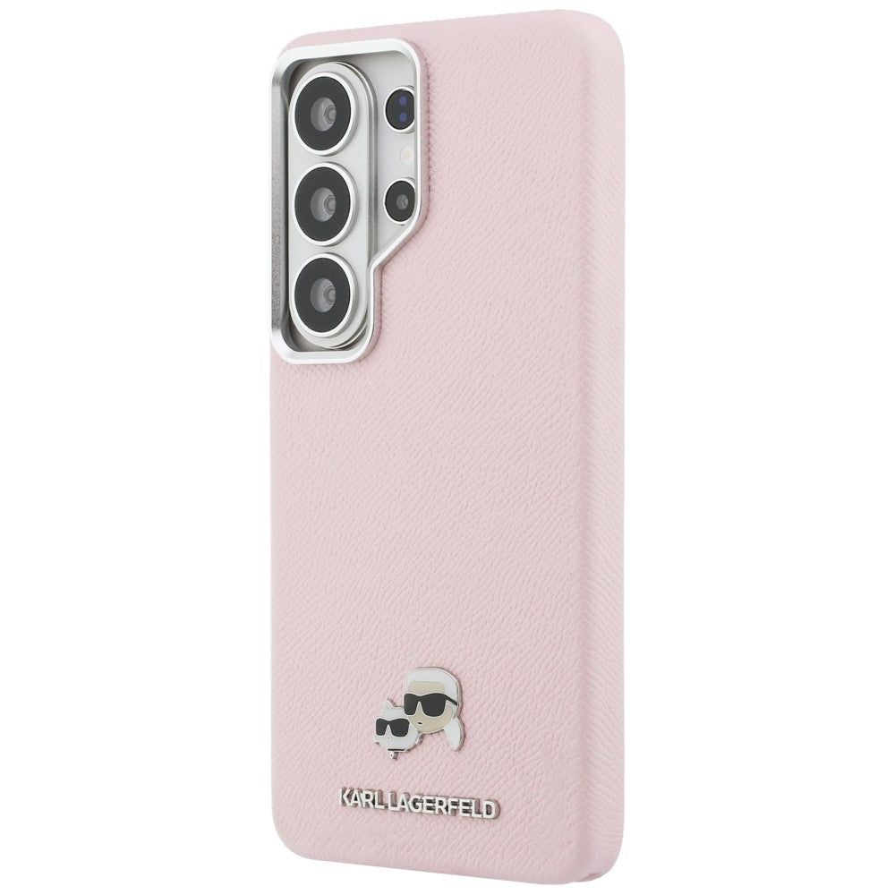 Husa MagSafe pentru Samsung Galaxy S26 Ultra S948, Karl Lagerfeld, Karl & Choupette Head's Pin, Roz