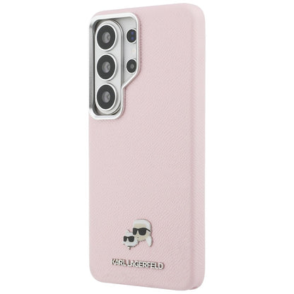Husa MagSafe pentru Samsung Galaxy S26 Ultra S948, Karl Lagerfeld, Karl & Choupette Head's Pin, Roz