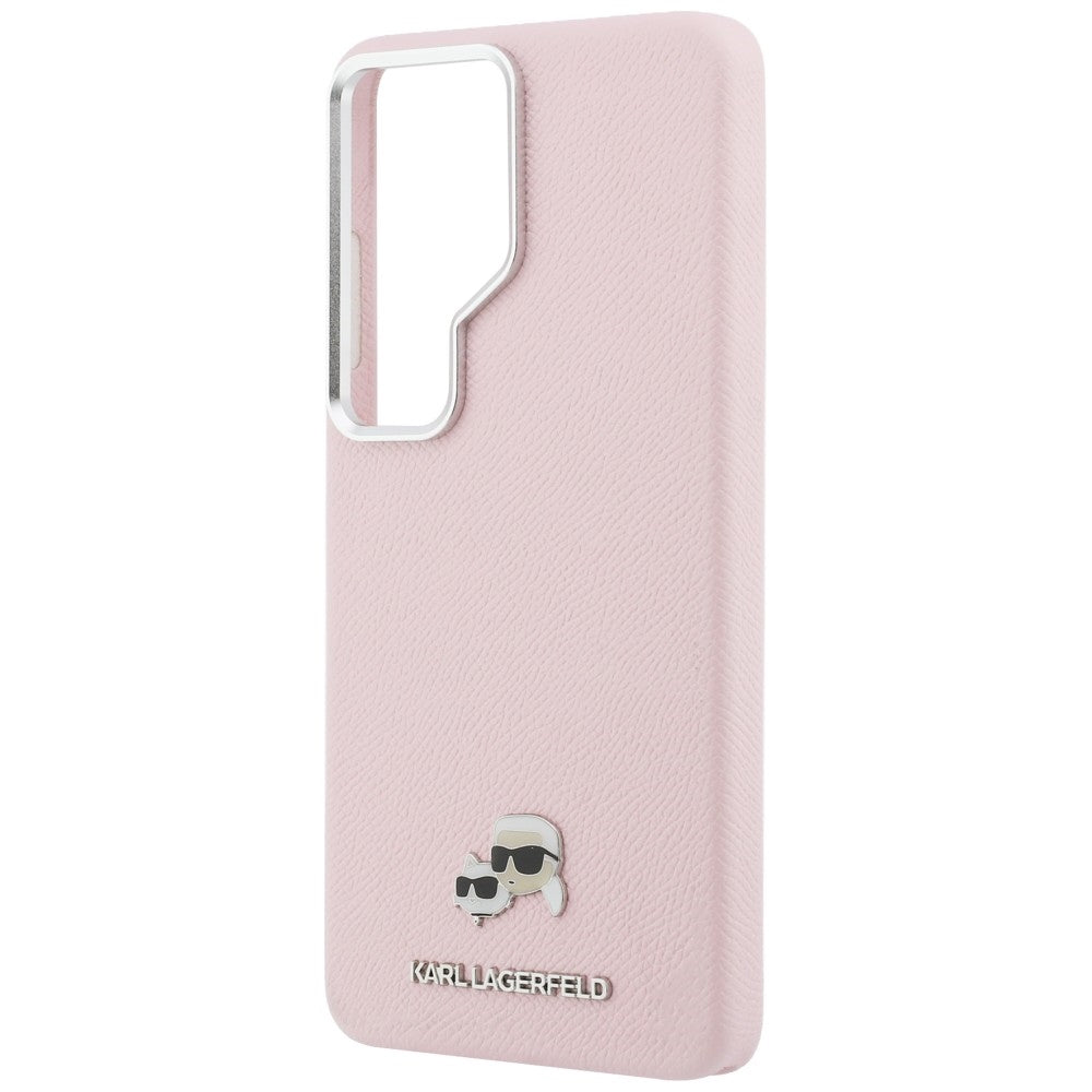 Husa MagSafe pentru Samsung Galaxy S26 Ultra S948, Karl Lagerfeld, Karl & Choupette Head's Pin, Roz