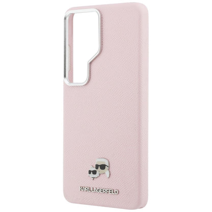 Husa MagSafe pentru Samsung Galaxy S26 Ultra S948, Karl Lagerfeld, Karl & Choupette Head's Pin, Roz