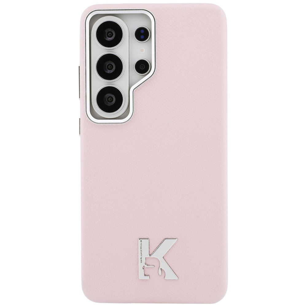 Husa MagSafe pentru Samsung Galaxy S26 Ultra S948, Karl Lagerfeld, Karl Head Logo, Roz
