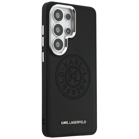Husa MagSafe pentru Samsung Galaxy S26 Ultra S948, Karl Lagerfeld, Karl Round Point Logo, Neagra