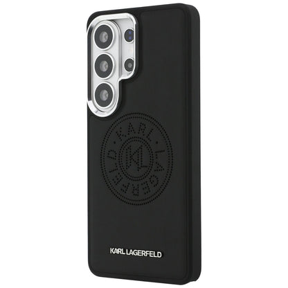 Husa MagSafe pentru Samsung Galaxy S26 Ultra S948, Karl Lagerfeld, Karl Round Point Logo, Neagra