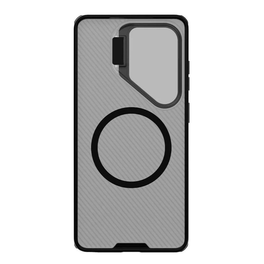Husa MagSafe pentru Samsung Galaxy S26 Ultra S948, Nillkin, CamShield Prop, Neagra Transparenta