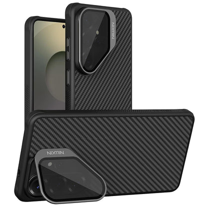 Husa MagSafe pentru Samsung Galaxy S26 Ultra S948, Nillkin, CarboProp with Transparent Black Lens Cover, Neagra