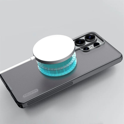 Husa MagSafe pentru Samsung Galaxy S26 Ultra S948, Nillkin, Super Shield Pro, Neagra Transparenta