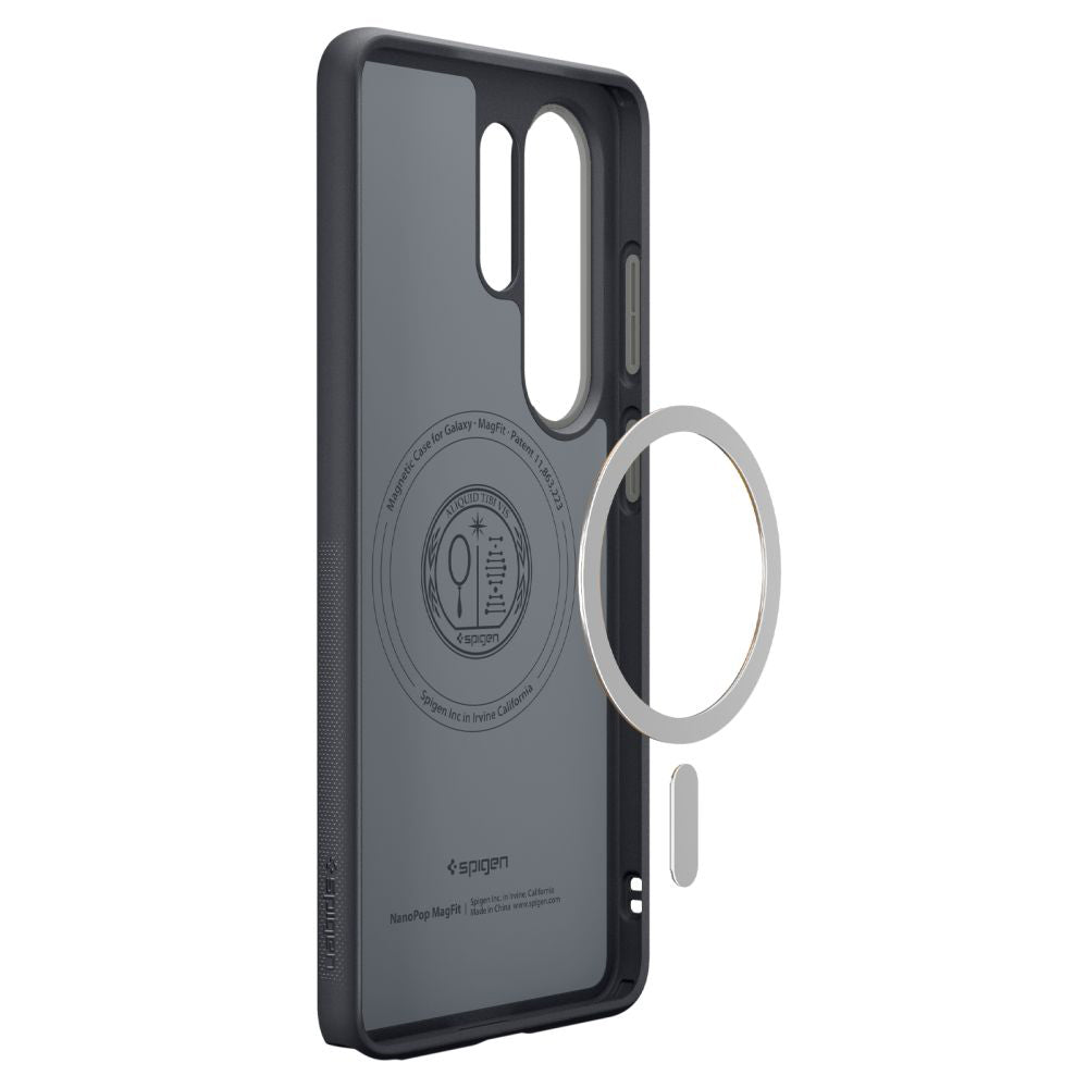 Husa MagSafe pentru Samsung Galaxy S26 Ultra S948, Spigen, Caseology Nano Pop, Neagra
