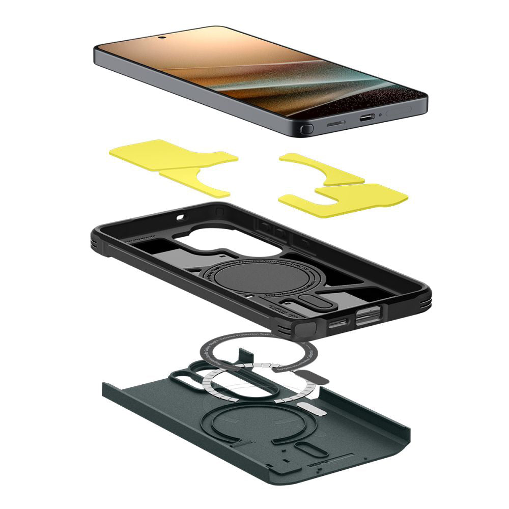 Husa MagSafe pentru Samsung Galaxy S26 Ultra S948, Spigen, Tough Armor, Verde ACS10686