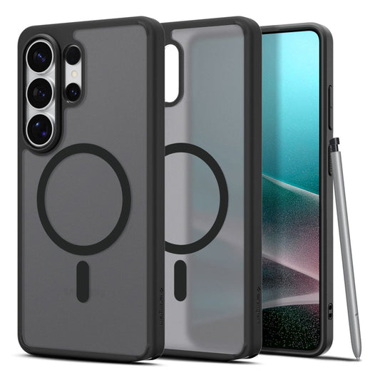Husa MagSafe pentru Samsung Galaxy S26 Ultra S948, Spigen, Ultra Hybrid, Neagra Satinata ACS10681
