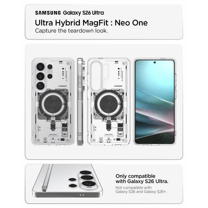 Husa MagSafe pentru Samsung Galaxy S26 Ultra S948, Spigen, Ultra Hybrid Neo One, Transparenta ACS11206