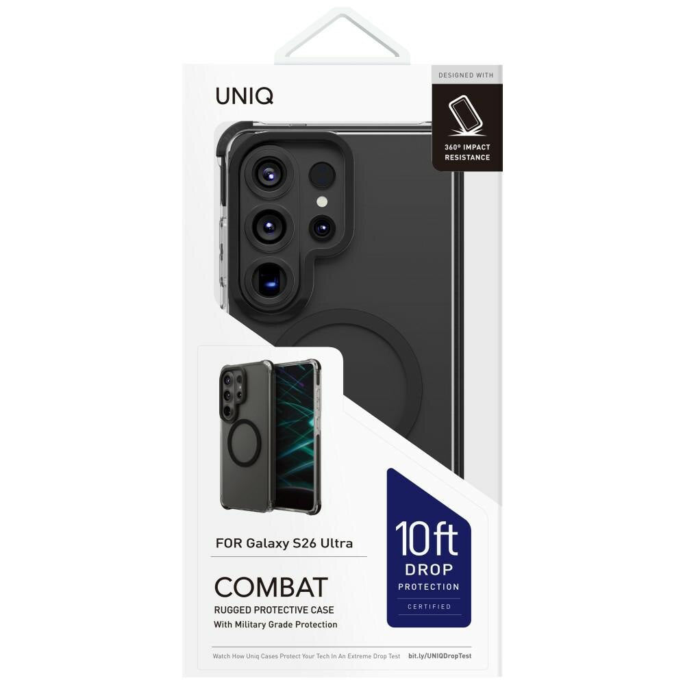 Husa MagSafe pentru Samsung Galaxy S26 Ultra S948, UNIQ, Combat MagClick, Neagra