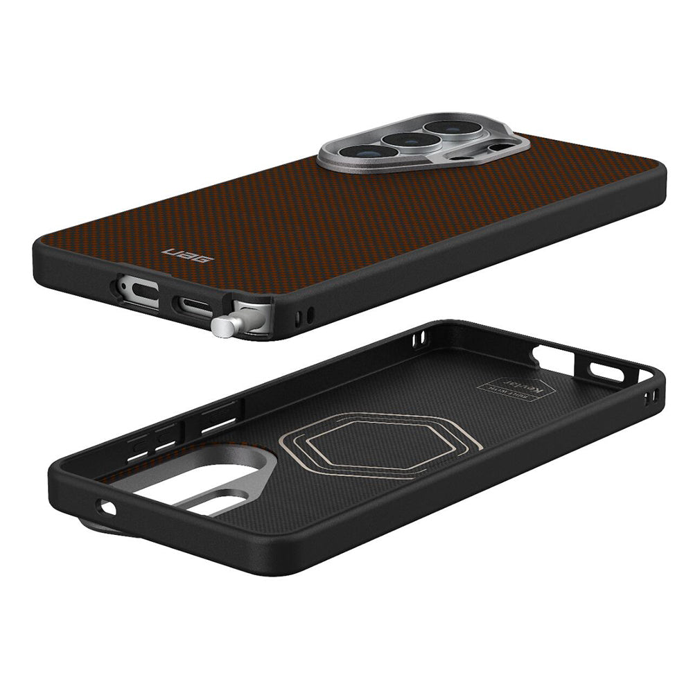 Husa MagSafe pentru Samsung Galaxy S26 Ultra S948, Urban Armor Gear, Fibr Armr, Portocalie Neagra