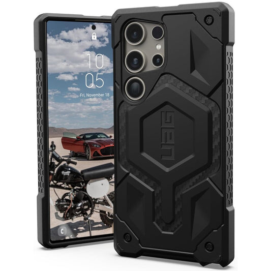 Husa MagSafe pentru Samsung Galaxy S26 Ultra S948, Urban Armor Gear, Monarch Pro Carbon, Neagra