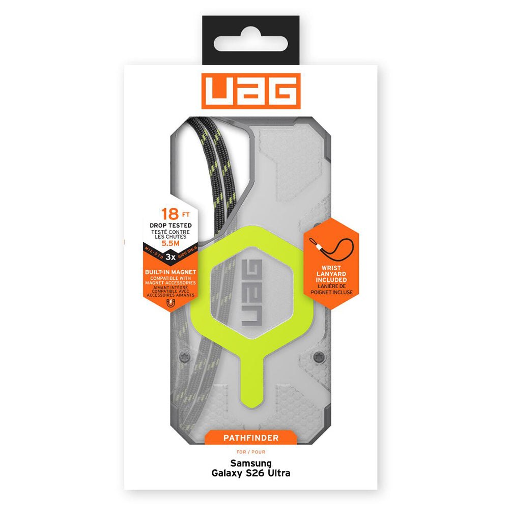 Husa MagSafe pentru Samsung Galaxy S26 Ultra S948, Urban Armor Gear, Pathfinder Clear, Verde