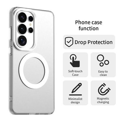 Husa MagSafe pentru Samsung Galaxy S26 Ultra, Techsuit, CandyCase, Alba