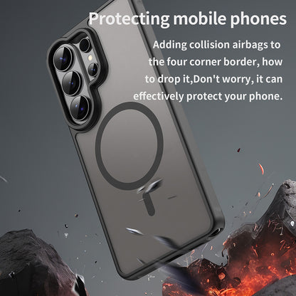 Husa MagSafe pentru Samsung Galaxy S26 Ultra, Techsuit, HaloFrost II, Neagra