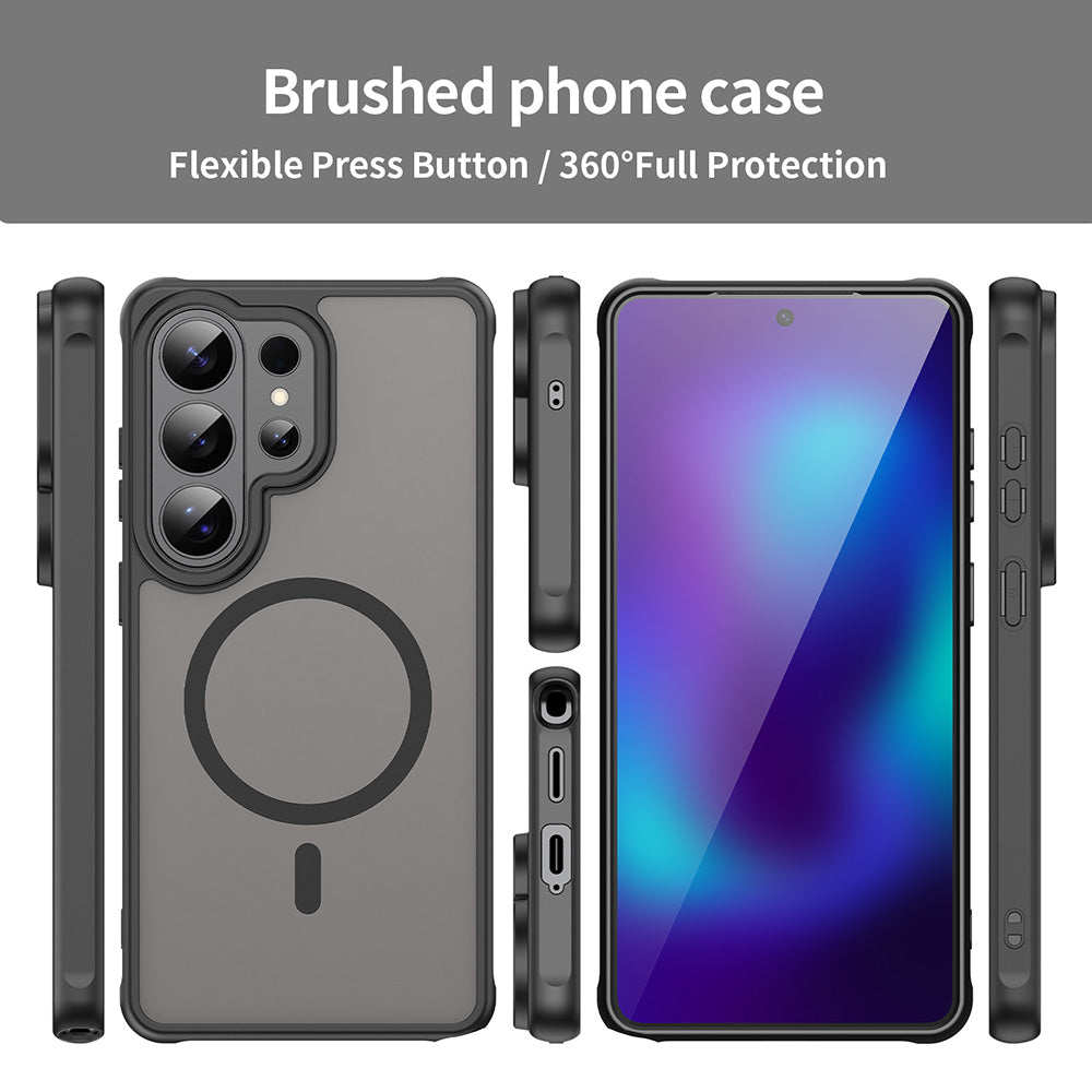 Husa MagSafe pentru Samsung Galaxy S26 Ultra, Techsuit, HaloFrost II, Neagra