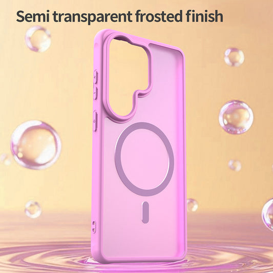 Husa MagSafe pentru Samsung Galaxy S26 Ultra, Techsuit, HaloFrost II, Roz